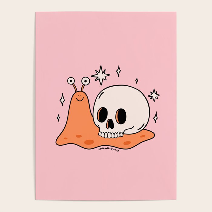 Skull Snail Poster Gallery Image 1