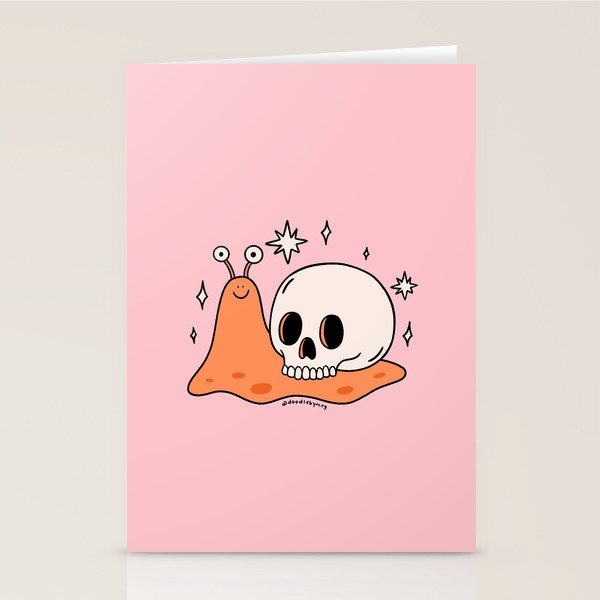 Skull Snail Stationery Card Gallery Image 2