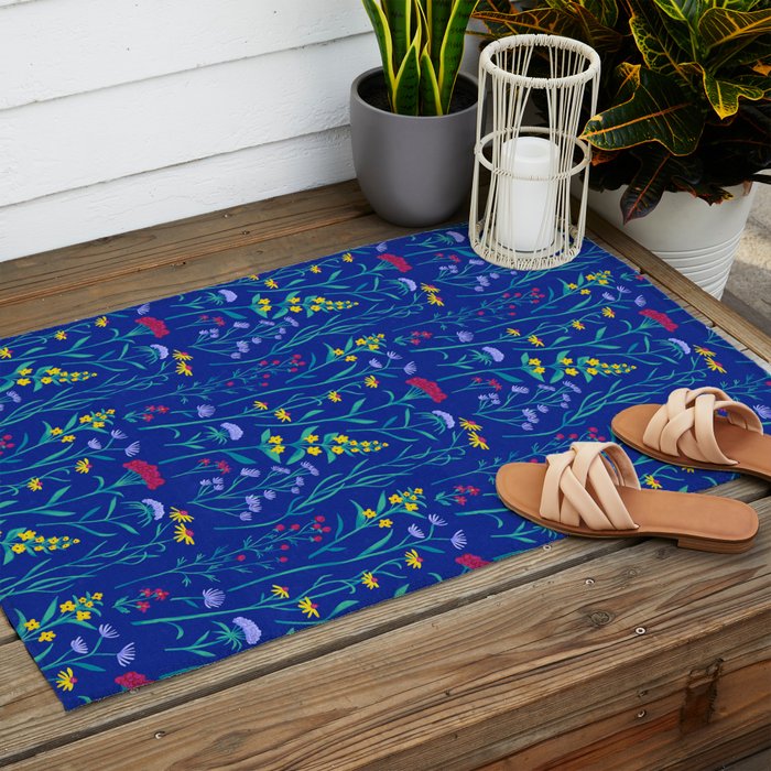 Wildflowers Outdoor Rug Gallery Image 2