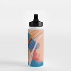 Find Joy. The Abstract Colorful Florals Water Bottle Gallery Image 2