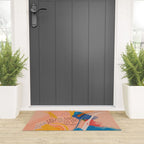 Find Joy. The Abstract Colorful Florals Welcome Mat Gallery Image 3