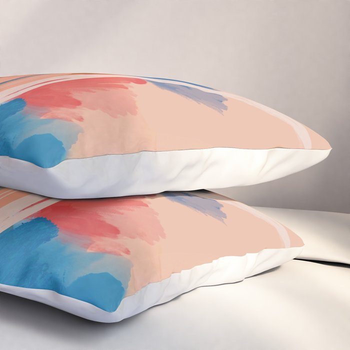 Find Joy. The Abstract Colorful Florals Pillow Sham Gallery Image 3