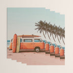 Surf Van I - Vintage Coastal Adventure Print Wrapping Paper Gallery Image 3