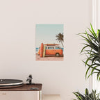 Surf Van I - Vintage Coastal Adventure Print Poster Gallery Image 2
