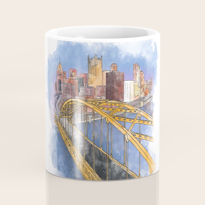 Pittsburgh Fort Pitt and Downtown Coffee Mug Gallery Image 4