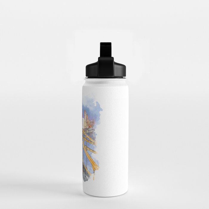 Pittsburgh Fort Pitt and Downtown Water Bottle Gallery Image 2