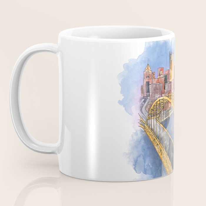Pittsburgh Fort Pitt and Downtown Coffee Mug Gallery Image 3