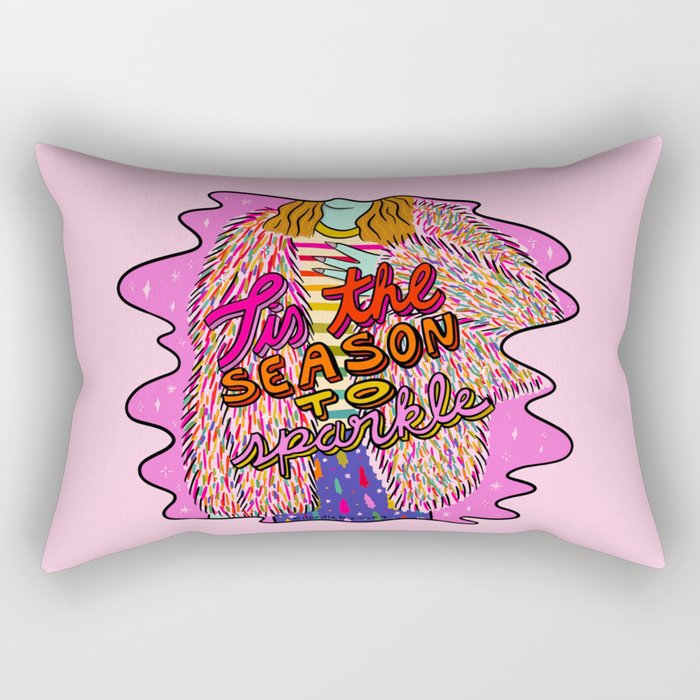 Tis the Season to Sparkle Rectangular Pillow Gallery Image 1