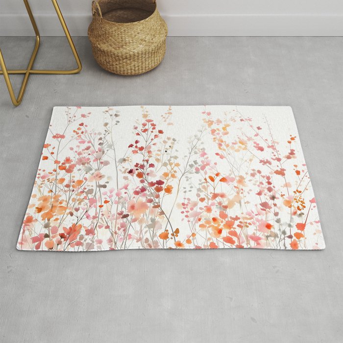 Natureâs Floral Meadowscape Rug Gallery Image 1
