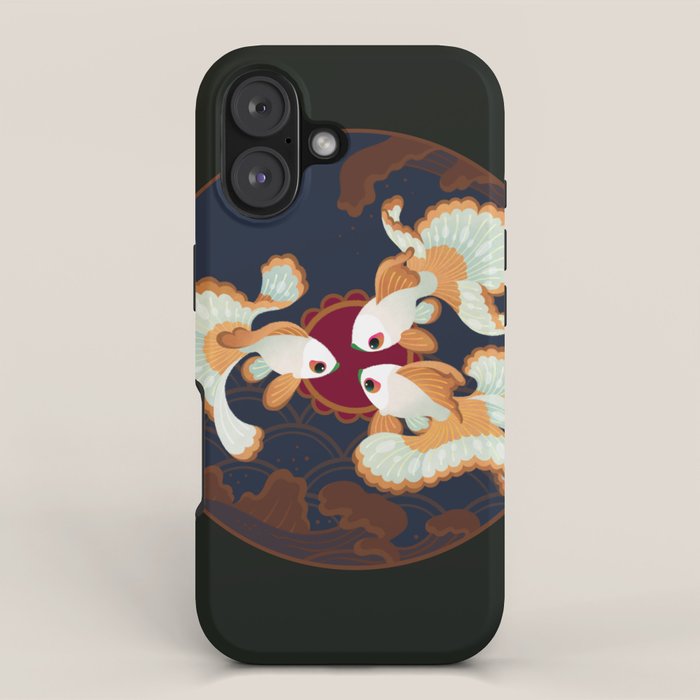 Three tosakin goldfish iPhone Case Gallery Image 1