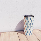 Gwynne Pattern Retro Shapes - Colorful 70's Travel Mug Gallery Image 4
