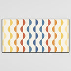 Gwynne Pattern Retro Shapes - Colorful 70's Desk Mat Gallery Image 3