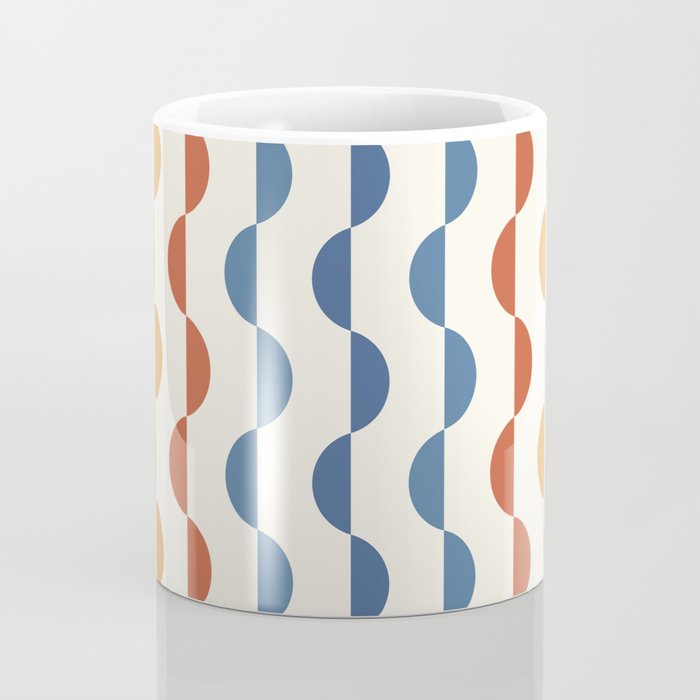 Gwynne Pattern Retro Shapes - Colorful 70's Coffee Mug Gallery Image 4