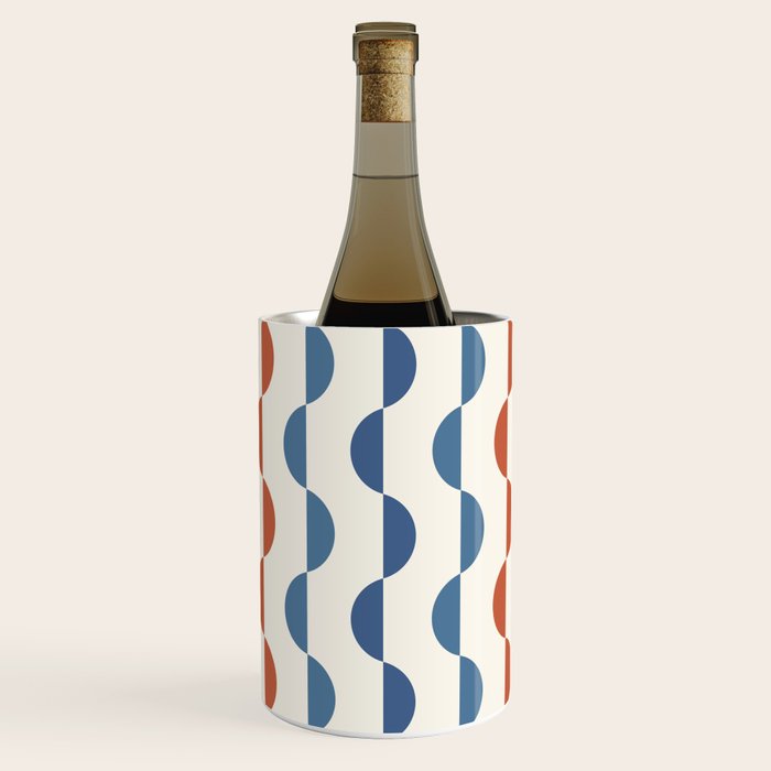 Gwynne Pattern Retro Shapes - Colorful 70's Wine Chiller Gallery Image 1