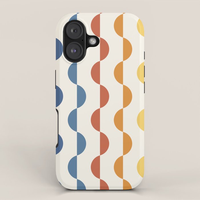 Gwynne Pattern Retro Shapes - Colorful 70's iPhone Case Gallery Image 1