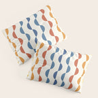 Gwynne Pattern Retro Shapes - Colorful 70's Pillow Sham Gallery Image 3