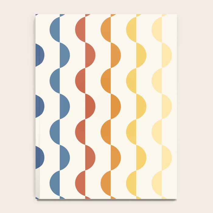 Gwynne Pattern Retro Shapes - Colorful 70's Notebook Gallery Image 4
