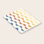 Gwynne Pattern Retro Shapes - Colorful 70's Notebook Gallery Image 2