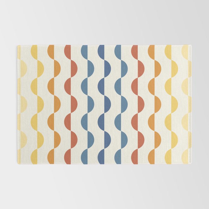 Gwynne Pattern Retro Shapes - Colorful 70's Rug Gallery Image 2