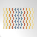 Gwynne Pattern Retro Shapes - Colorful 70's Welcome Mat Gallery Image 1