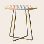 Gwynne Pattern Retro Shapes - Colorful 70's Side Table Gallery Image 1