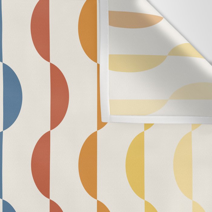 Gwynne Pattern Retro Shapes - Colorful 70's Wall Tapestry Gallery Image 3