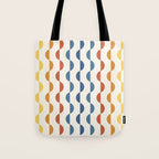 Gwynne Pattern Retro Shapes - Colorful 70's Tote Bag Gallery Image 1