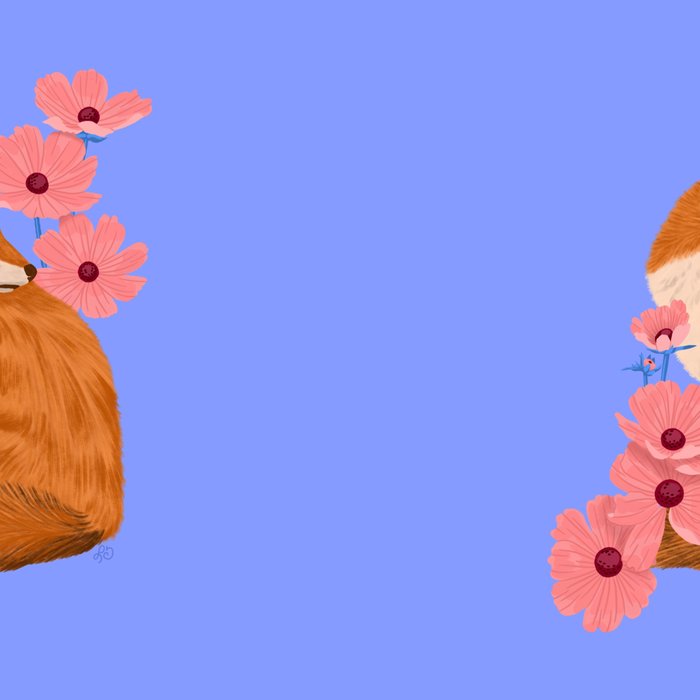 Graceful Fox Among Flowers Coffee Mug Gallery Image 2