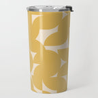 Contemporary Geometric Shapes - Orange Travel Mug Gallery Image 2