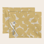 Contemporary Geometric Shapes - Orange Placemat Gallery Image 1
