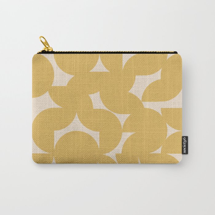 Contemporary Geometric Shapes - Orange Carry All Pouch Gallery Image 1