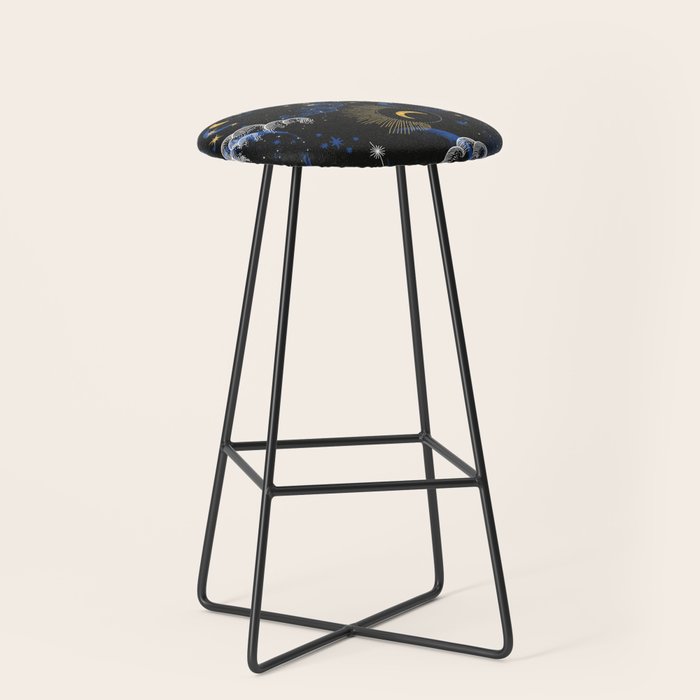 Night sky of stars abstract D Stool Gallery Image 1