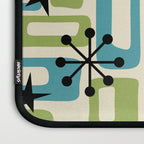 Mid Century Modern Atomic Age Decoration 644 Googie Blue and Green Laptop Sleeve Gallery Image 3