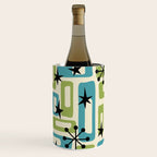 Mid Century Modern Atomic Age Decoration 644 Googie Blue and Green Wine Chiller Gallery Image 2