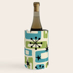 Mid Century Modern Atomic Age Decoration 644 Googie Blue and Green Wine Chiller Gallery Image 3