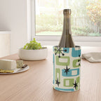 Mid Century Modern Atomic Age Decoration 644 Googie Blue and Green Wine Chiller Gallery Image 4