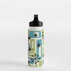Mid Century Modern Atomic Age Decoration 644 Googie Blue and Green Water Bottle Gallery Image 3