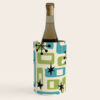 Mid Century Modern Atomic Age Decoration 644 Googie Blue and Green Wine Chiller Gallery Image 1