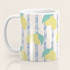 Lemons with Wavy Stripe Coffee Mug Gallery Image 3