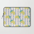 Lemons with Wavy Stripe Laptop Sleeve Gallery Image 1