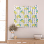 Lemons with Wavy Stripe Wall Tapestry Gallery Image 2