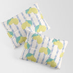 Lemons with Wavy Stripe Pillow Sham Gallery Image 3