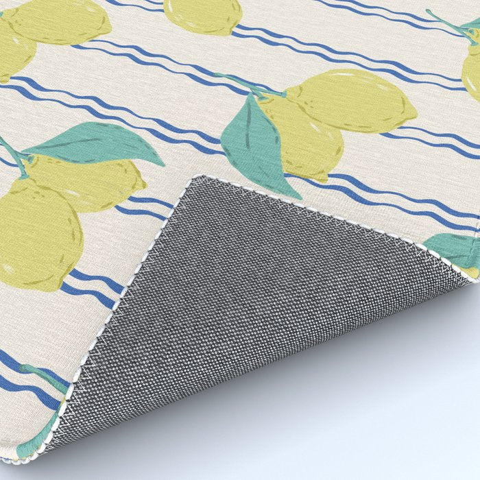 Lemons with Wavy Stripe Rug Gallery Image 4