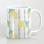 Lemons with Wavy Stripe Coffee Mug Gallery Image 1