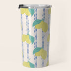 Lemons with Wavy Stripe Travel Mug Gallery Image 3