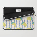 Lemons with Wavy Stripe Laptop Sleeve Gallery Image 2