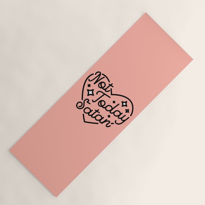 not today satan I Yoga Mat Gallery Image 1