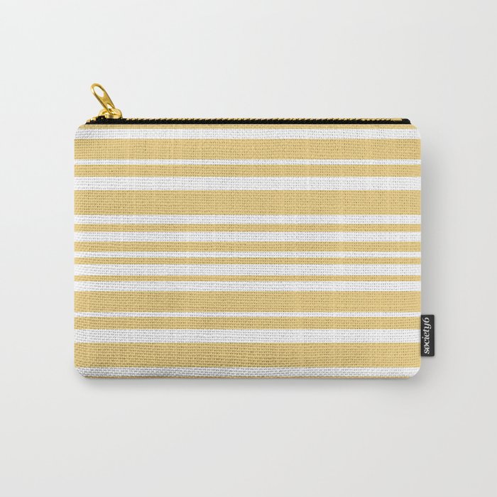 Classic Stripes XLIV - Pastel Yellow Carry All Pouch Gallery Image 1
