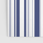 Minimalist Era - White & Indigo Blue Stripe Asymmetrical Poster Gallery Image 3