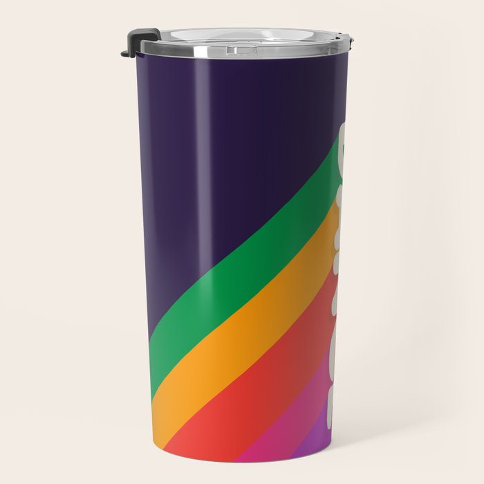 RAINBOW DANCE TYPOGRAPHY- let's dance Travel Mug Gallery Image 3